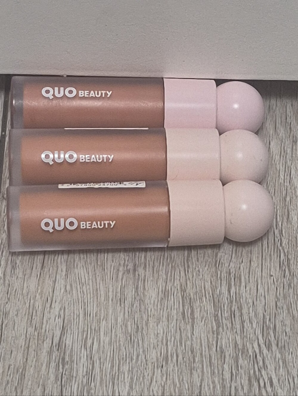 Lot Of 3 Quo Beauty Lip and Cheek Mud Liquid Blush In Shade Brick 50. 4.6g